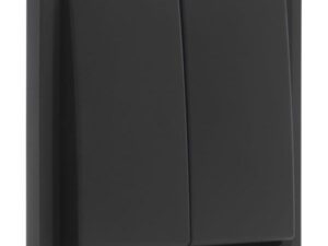 Niko Hydro zwart serieschakelaar 10 AX/250 Vac met insteekklemmen Niko Hydro Zwart schakelaars