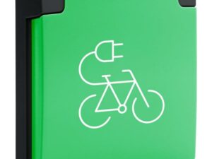 Niko Hydro zwart Fiets oplaadpunt 2P+A 16A 250VAC veiligheid steekklemmen IP55 Niko Hydro Zwart stopcontacten