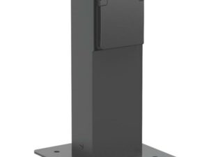 Niko Hydro zwart Tuinpaal met 1x stopcontact penaarde en grondplaat IP55 Niko Hydro Zwart tuinpalen