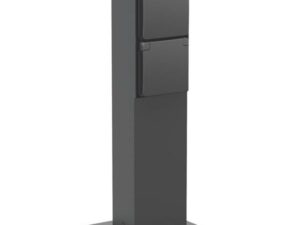 Niko Hydro zwart Tuinpaal met 2x stopcontact penaarde en grondplaat IP55 Niko Hydro Zwart tuinpalen