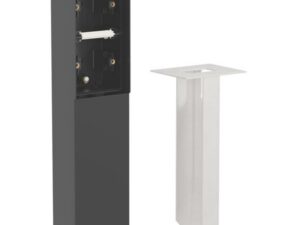 Niko Hydro zwart Tuinpaal met grondpin voor twee functies IP55 Niko Hydro Zwart tuinpalen