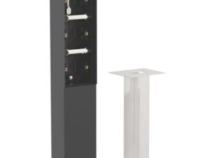 Niko Hydro zwart Tuinpaal met grondpin voor drie functies IP55 Niko Hydro Zwart tuinpalen