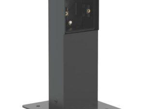 Niko Hydro zwart Tuinpaal met grondplaat voor één functie IP55 Niko Hydro Zwart tuinpalen