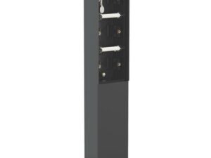 Niko Hydro zwart Tuinpaal met grondplaat voor drie functies IP55 Niko Hydro Zwart tuinpalen