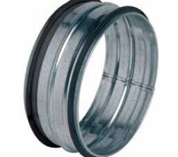 Verbinding MM diameter 125mm met rubberen dichting (mannelijk mof) Mannelijk koppelstuk galva voor buis