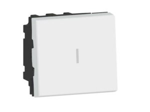 Legrand Mosaic tweepolige wisselschakelaar 16AX 2 modules – wit Mosaic Schakelaars