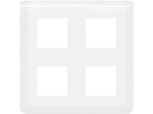 Legrand Mosaic afekpl. 2x2x2 mod wit horizontaal Mosaic afdekplaten