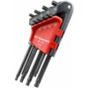 Facom Haakse Torx inbussleutelset lang met kogelkop T10-45 8-delig in houder Inbus