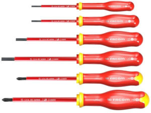 Facom SET VAN 6 1000V SCHROEVENDRAAIERS SLEUF/PH Schroevendraaiers