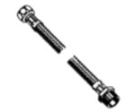 aanvoerflexibel vlechtwerk inox doorlaat D13 3/4″MF L 1000 mm volle doorlaat Flexibels 3/4