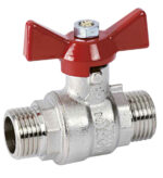 bolkraan met volle doorlaat hendel papillon 3/8″MM Bolafsluiters Vlinder