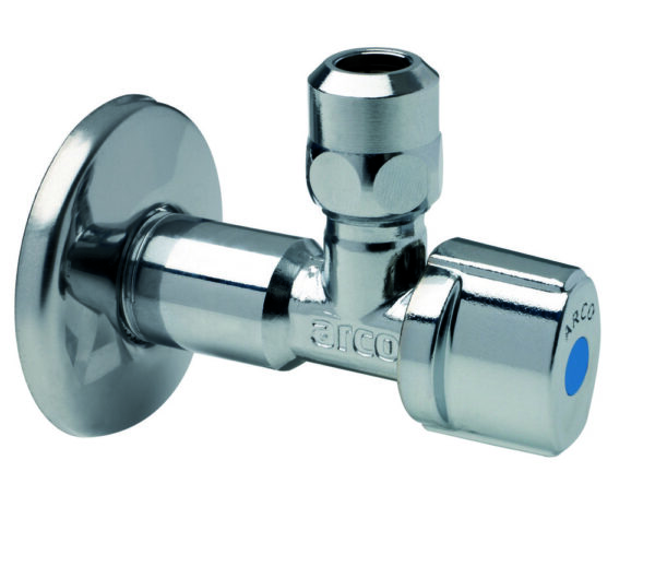 Arco A-80 Nova hoekbolstopkraan 1/2″ M x 10mm Belgaqua 16 bar chroom Nova hendel Schell kranen