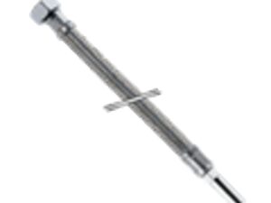 aanvoerflexibel vlechtwerk inox glad x losse moer D 10 x 1/2″F L 500 mm Schell kranen