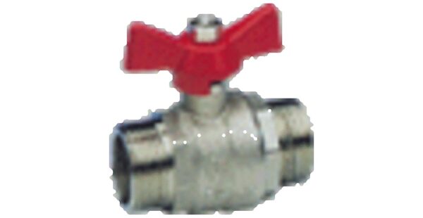 bolkraan met volle doorlaat hendel papillon 1/2″MM Bolafsluiters Vlinder