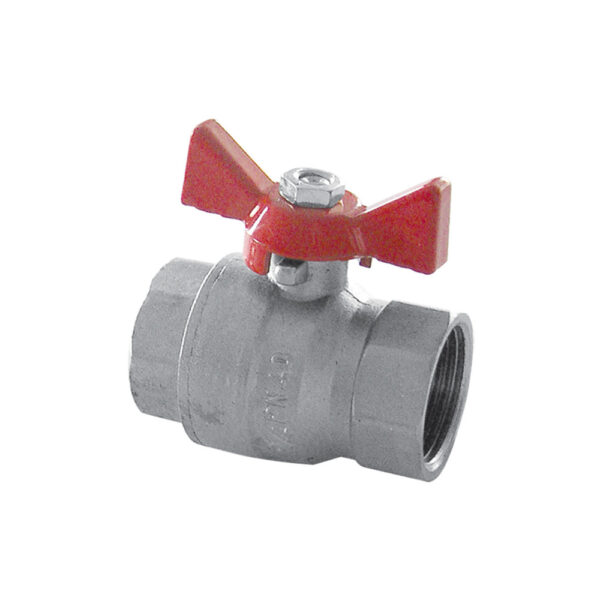 bolkraan met volle doorlaat hendel papillon 3/8″ FF Bolafsluiters Vlinder