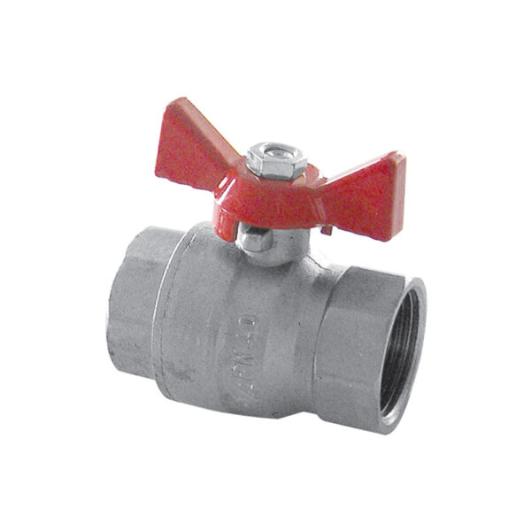 bolkraan met volle doorlaat hendel papillon 1/2″ FF Bolafsluiters Vlinder