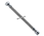 aanvoerflexibel vlechtwerk inox doorlaat D13 3/4″MF L 300 mm volle doorlaat Flexibels 3/4