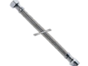 aanvoerflexibel vlechtwerk inox doorlaat D13 3/4″MF L 300 mm volle doorlaat Flexibels 3/4