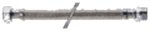 aanvoerflexibel vlechtwerk inox glad x losse moer D 10 x 3/8″F L 300 mm Flexibels 3/8