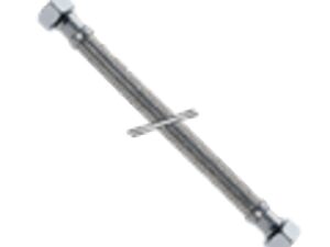 aanvoerflexibel vlechtwerk inox moer F x moer F D 1/2″F x 3/8″F L 300 mm Flexibels 1/2
