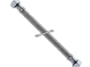 aanvoerflexibel vlechtwerk inox moer F x moer F D 1/2″F x 3/8″F L 500 mm Flexibels 1/2