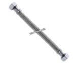 aanvoerflexibel vlechtwerk inox moer F x moer F D 1/2″F x 1/2″F L 500 mm Flexibels 1/2