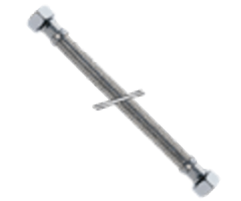aanvoerflexibel vlechtwerk inox moer F x moer F D 3/8″F x 3/8″F L 750 mm Flexibels 3/8