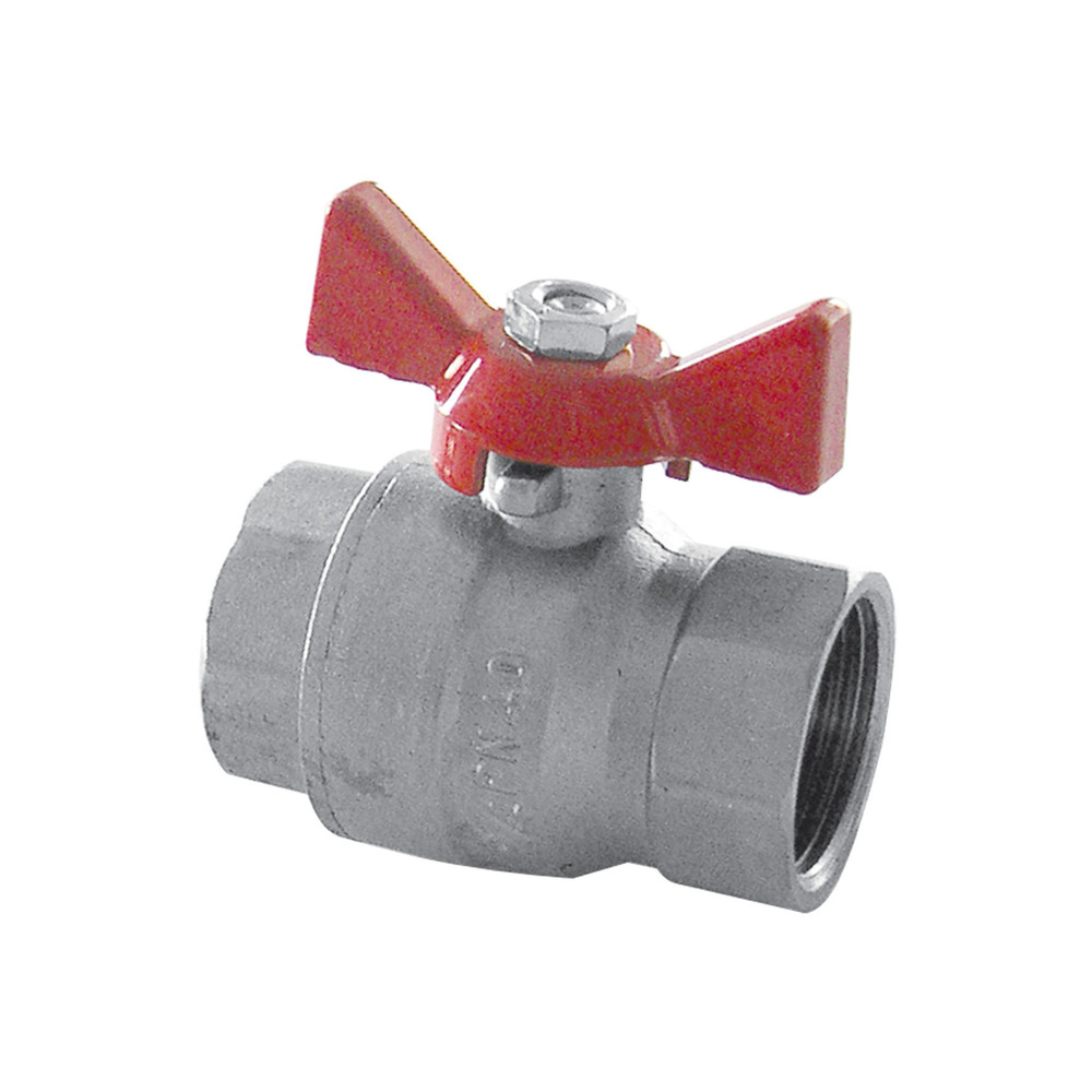 bolkraan met volle doorlaat hendel papillon 3/4″ FF Bolafsluiters Vlinder