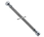 aanvoerflexibel vlechtwerk inox buitendraad x moer F D 3/8″M x 3/8″F L 300 mm Flexibels 3/8
