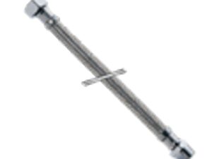 aanvoerflexibel vlechtwerk inox buitendraad x moer F D 3/8″M x 3/8″F L 300 mm Flexibels 3/8