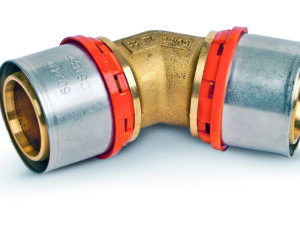 Tubipex kniekoppeling 45° aansluiting persen 75 x 75 mm Tubipex persbocht 45°