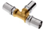 Tubipex reductie t-stuk Vpe-Alu-buis aansluiting persen 63 x 4.5 mm 50 x 4.0 mm 63 x 4.5 mm Tubipex Pers T-stuk verloop