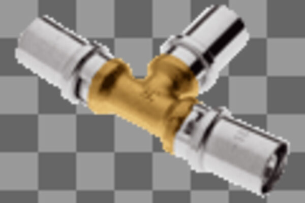 Tubipex reductie t-stuk Vpe-Alu-buis aansluiting persen 50 x 4.0 mm 26 x 3.0 mm 50 x 4.0 mm Tubipex Pers T-stuk verloop