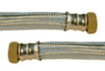 aanvoerflexibel gevlochten ommanteling inox L 700 mm 3/4″FF D 20 Flexibels 3/4