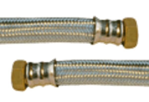 aanvoerflexibel gevlochten ommanteling inox L 1000 mm 4/4″FF D 26 Flexibels 1