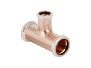 Geberit Mapress persfitting koper water T-stuk verloop 22-15-15 Geberit Mapress T