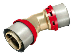 Tubipex kniekoppeling 45° aansluiting persen 32 x 32 mm Tubipex persbocht 45°