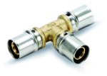 Tubipex t-stuk Vpe-Alu-buis aansluiting persen 32 x 3.0 mm 32 x 3.0 mm 32 x 3.0 mm Tubipex pres T-stuk 3 x pers