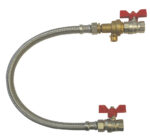 CAB vulset voor centrale verwarming met 2 bolkranen flexibel 500 mm EN 1717 1/2″ FF Belgaqua gekeurd Vulsets