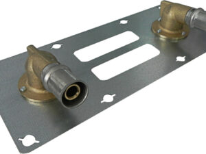 Tubipex montage-eenheid aansluiting persen voor inbouw op holle wanden asafastand 150 mm 16 x 1/2″F Tubipex Pers muurplaten