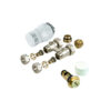 Comap aansluitset voor paneelradiatoren Pro Multicompact (onderaansluiting 3/4″ Euroconus) voor vloeraansluiting H-blok vloeraansluiting