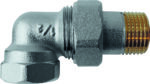 Comap 3107UN niet regelbare retourkoppeling haaks binnendraad vernikkeld voor radiator D 1/2″ Kranen 1/2