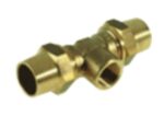klemfitting G T-stuk messing 28 x 1/2″F x 28 mm Gas klemfittingen T