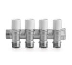 Tubipex verdeler 4/4″MF met kraan uitgang M22 4 kringen Tubipex collectoren met kranen