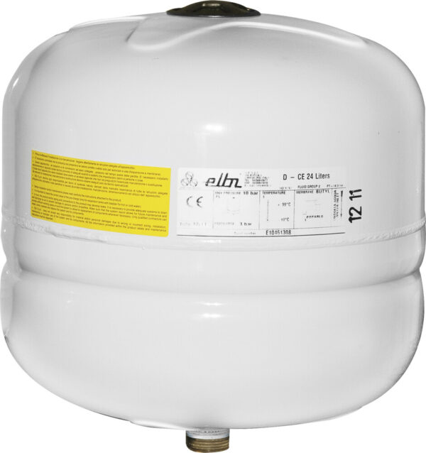 Elbi ER-CE expansievat verwamingsinstallaties met warm water 24L D320 3/4″ gelast met membraan Expantievaten voor CV