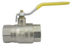 aardgaskraan KVBG met halve koppeling 2″ FF messing Aardgaskranen