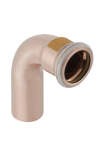 Geberit Mapress persfitting koper gas bocht 90° MF 42 Geberit Mapress bocht 90° MF