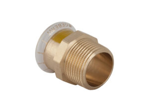 Geberit Mapress koper gas overgangsstuk D35-4/4″M Geberit Mapress overgangskoppeling pers x buitendraad (koper)