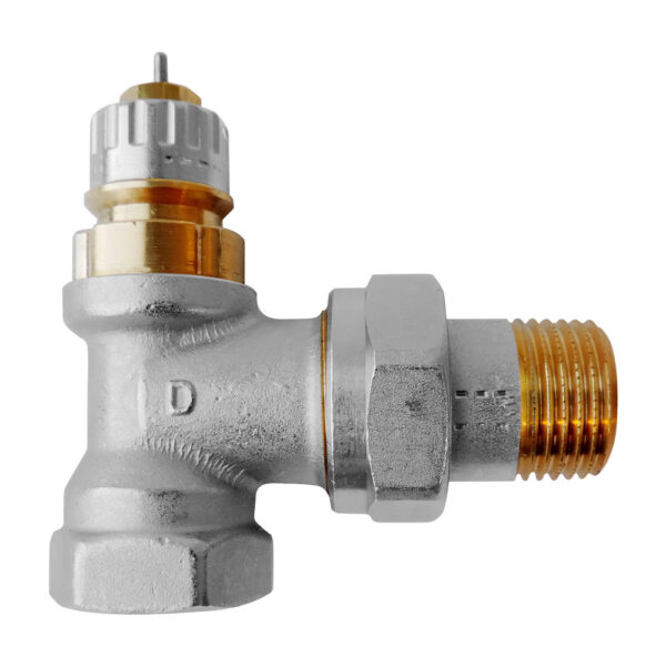 Danfoss RA-N radiatorkraan haaks 1/2 kraanhuizen met instelbare Kv-waarde conisch staartstuk Kranen 1/2
