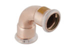 Geberit Mapress persfitting koper gas bocht 90° FF 42 Geberit Mapress bocht 90° FF
